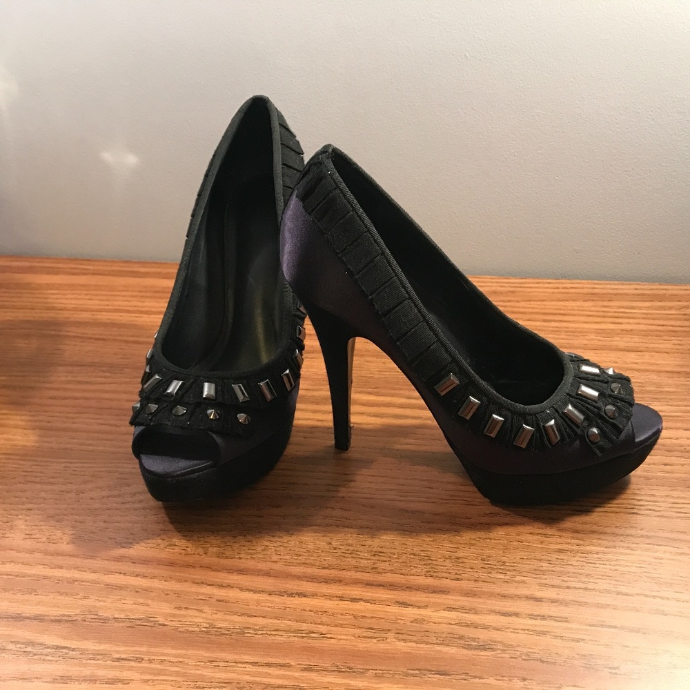 Tory Burch Peep-Toe Platform Pumps
